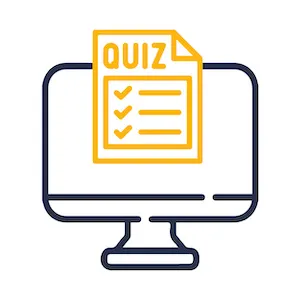 Quizzes, exams, and surveys to assess learning